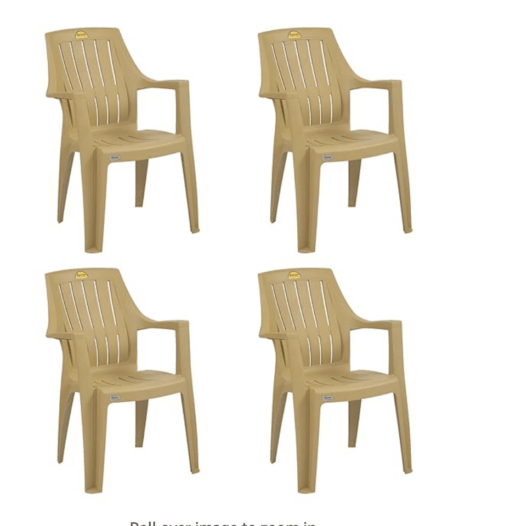 Supreme Turbo Platic Super Chairs (Set of 4, Cane)
